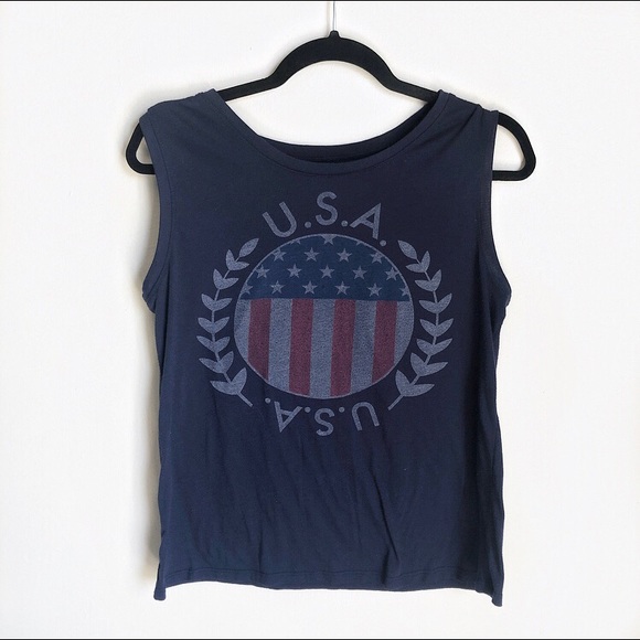L.O.L. Vintage Tops - USA graphic tank top LOL Vintage Brand